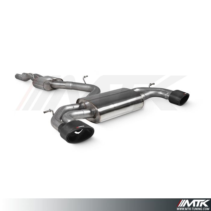 Catback avec silencieux intermédiaire sans valve Audi RS3 8V Pre-Facelift